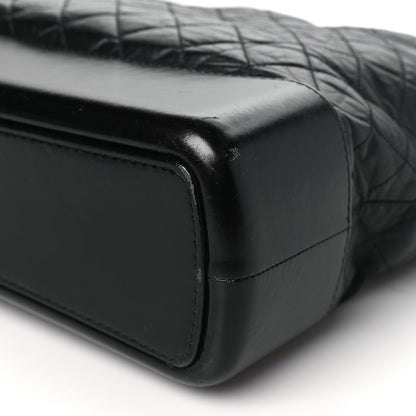 Chanel Aged Calfskin Quilted Maxi Gabrielle Hobo Black 10 of 11