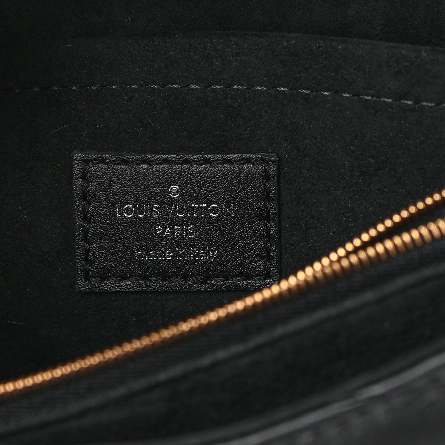Calfskin LV New Wave Chain Bag Black