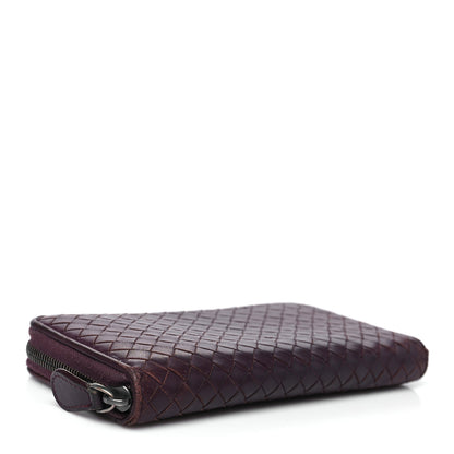Bottega Veneta Nappa Intrecciato Zip Around Wallet Aubergine 4 of 14