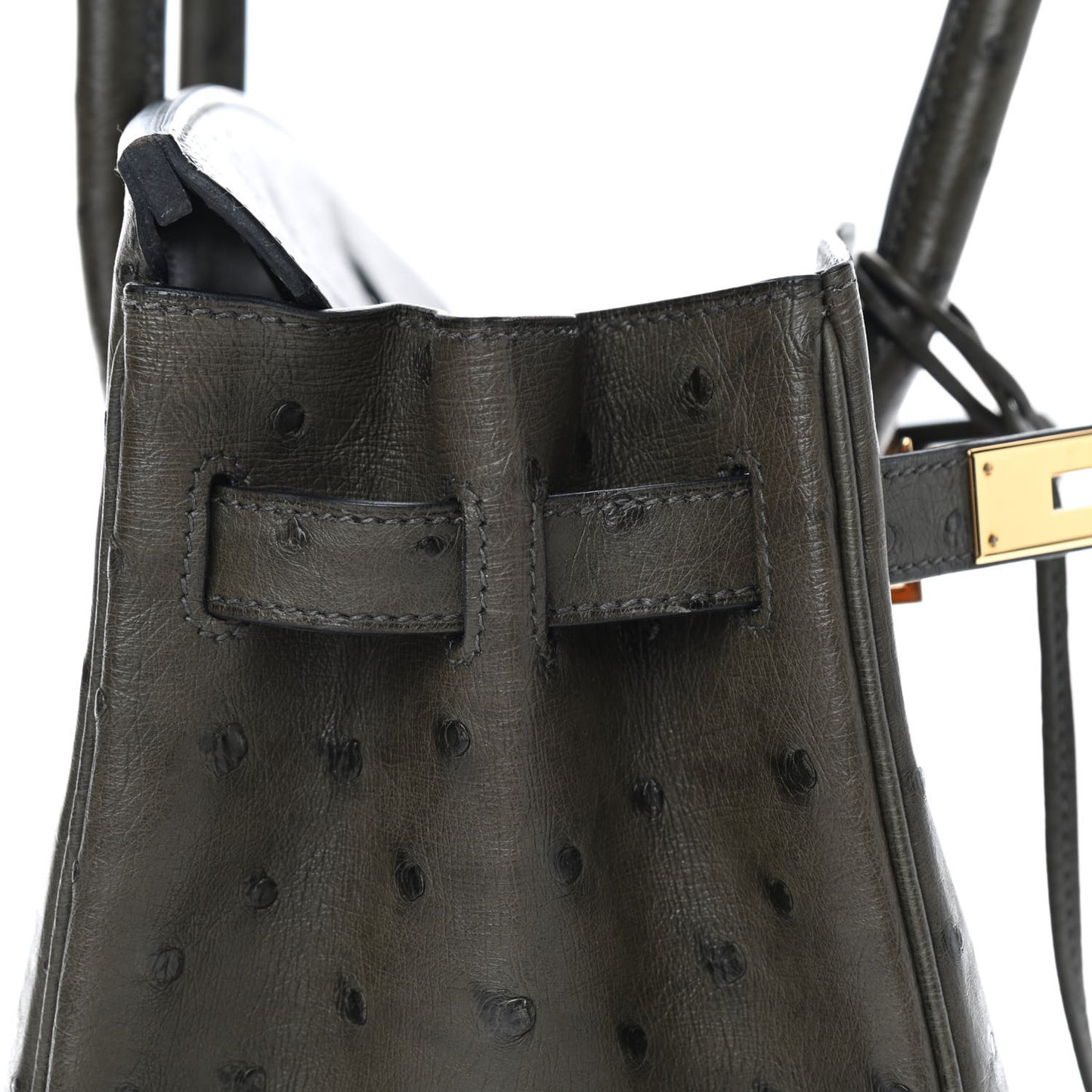Ostrich Birkin 30 Vert Olive