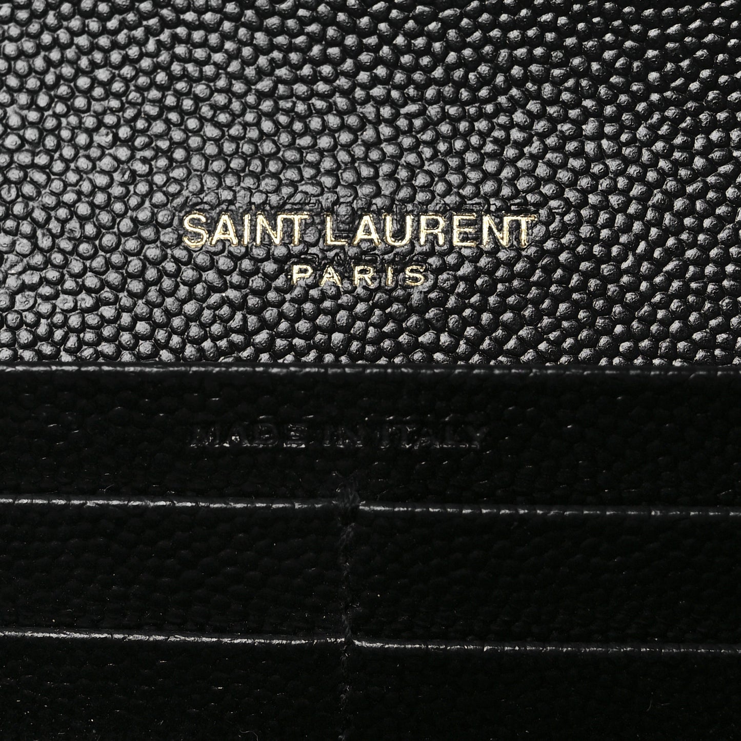 Grain De Poudre Mixed Matelasse Triquilt Large Monogram Wallet Black