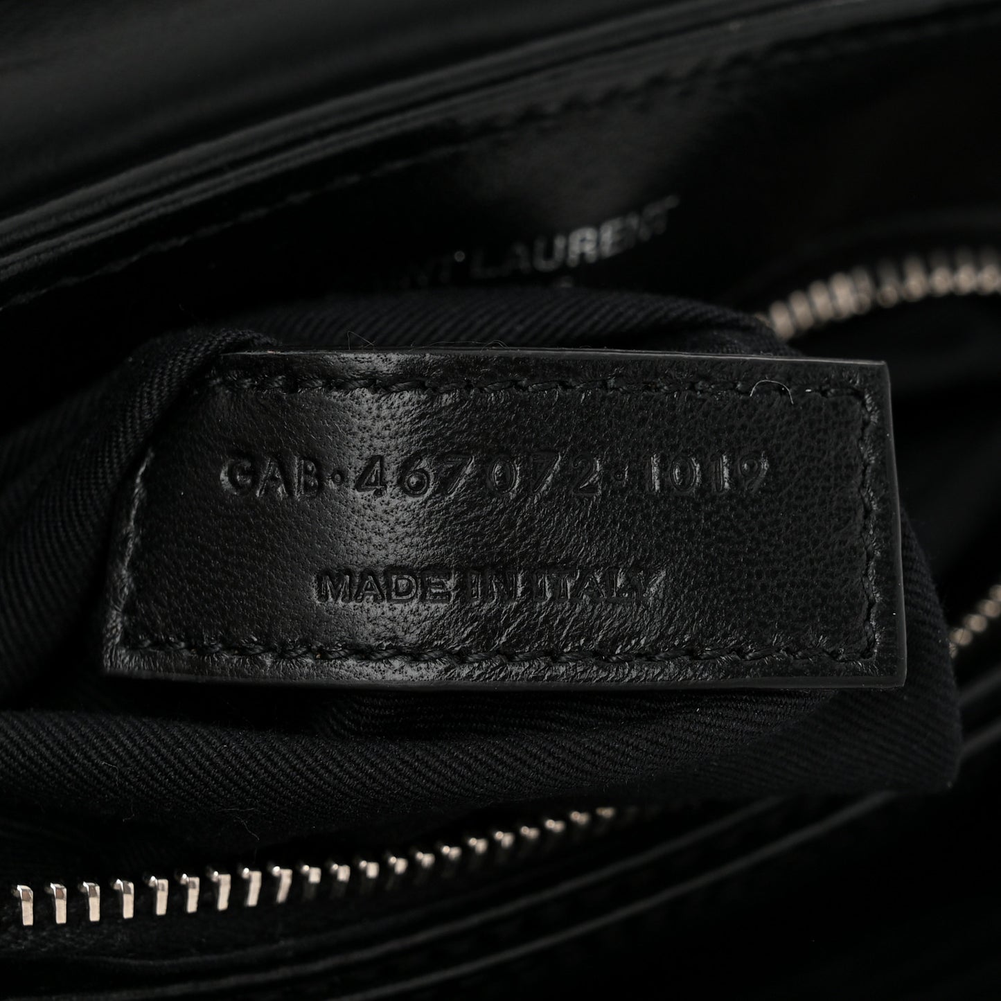 Calfskin Y Quilted Monogram Toy Loulou Crossbody Bag Black