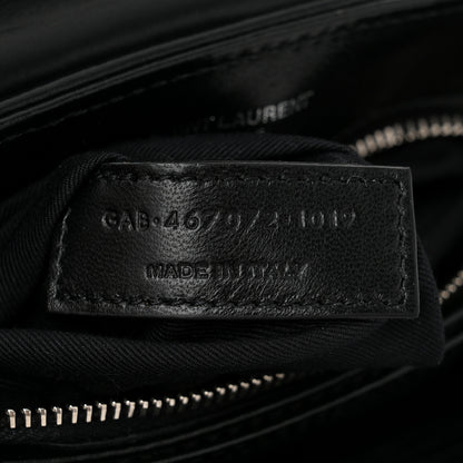 Saint Laurent Calfskin Y Quilted Monogram Toy Loulou Crossbody Bag Black 7 of 10