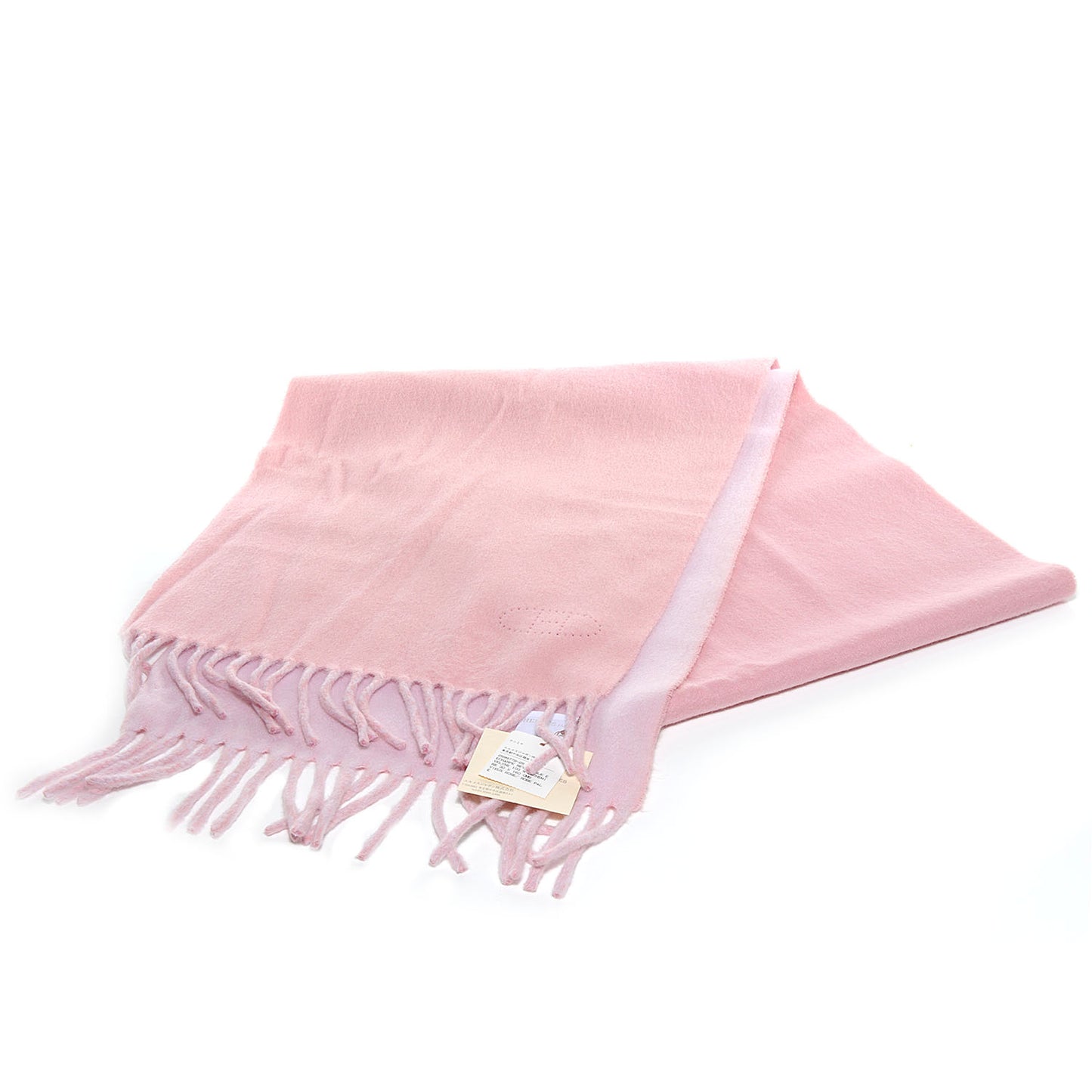 Cashmere Reversible Evelyne Scarf Rose Pale and Vieux Rose