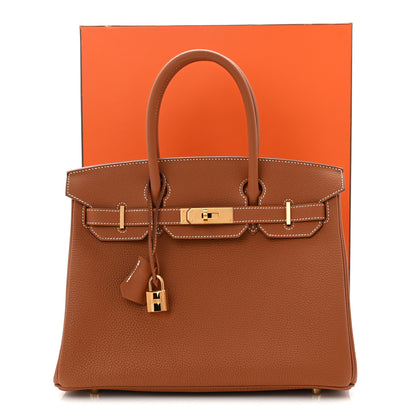 Hermes Togo BIRKIN 30 Gold 11 of 11