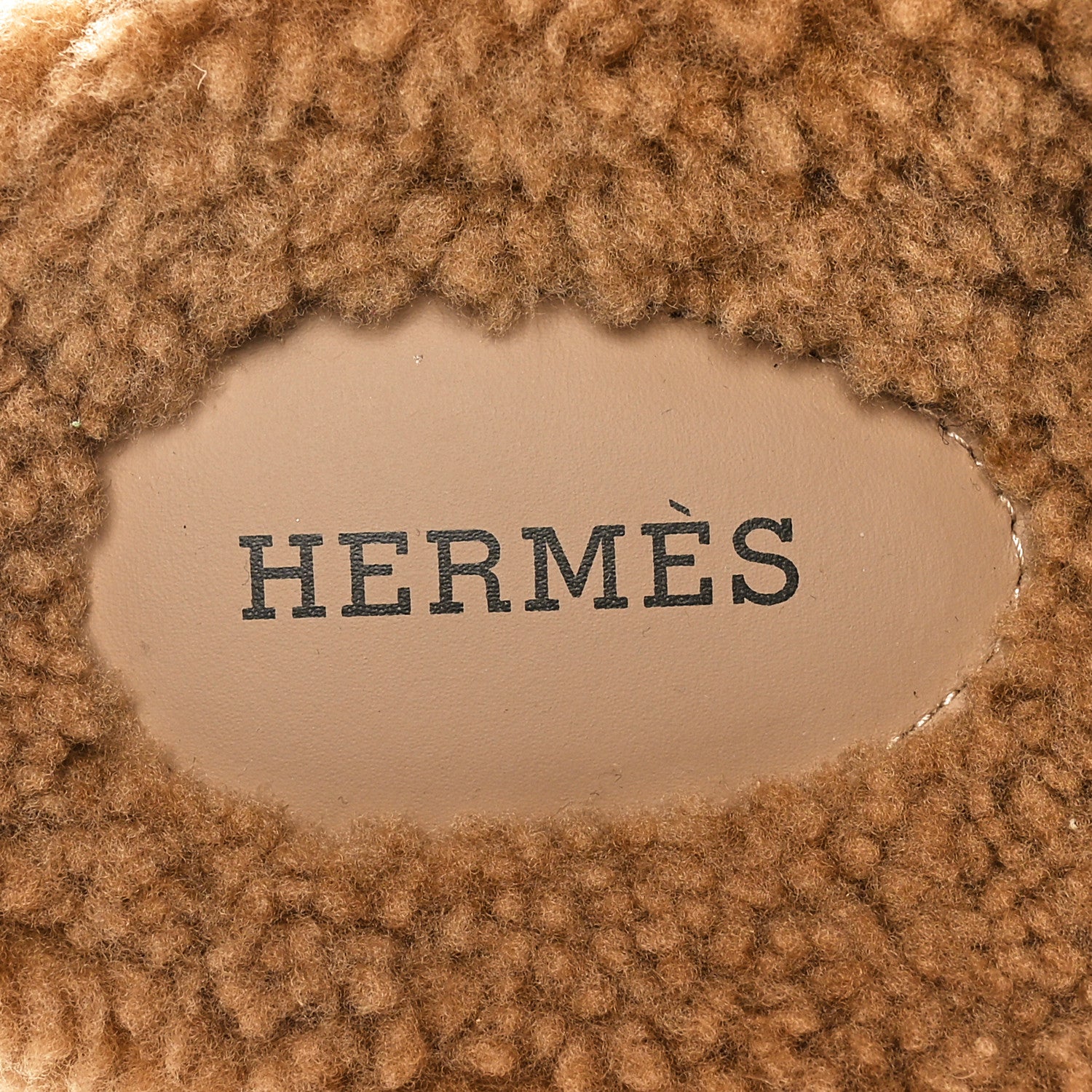Hermes Woolskin Womens Chypre Sandals 38.5 Beige Argile 6 of 8