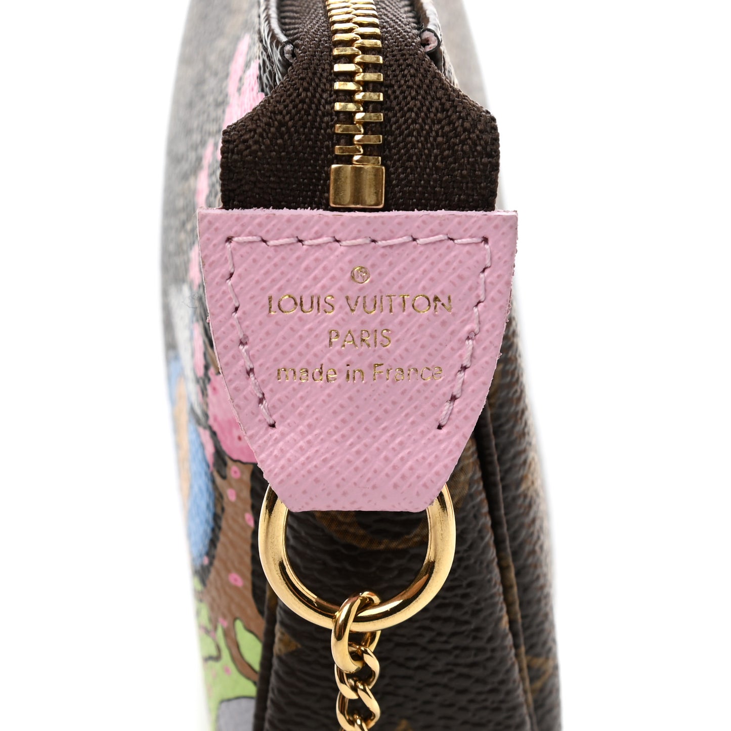 Monogram 2021 Christmas Animation Japanese Garden Mini Pochette Accessories Wisteria Pink
