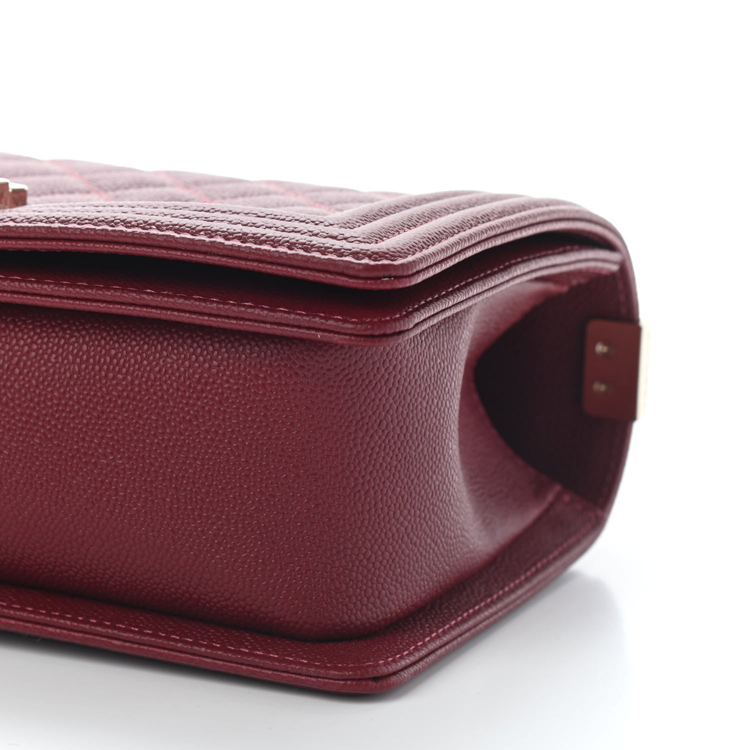 Chanel Caviar Quilted Medium Boy Flap Red 6 of 9