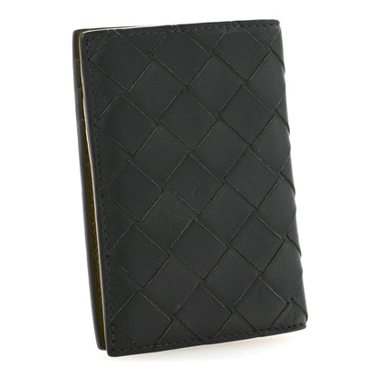 Bottega Veneta Nappa Maxi Intrecciato Bi-Fold Card Holder Kaki Olive Oil 3 of 8
