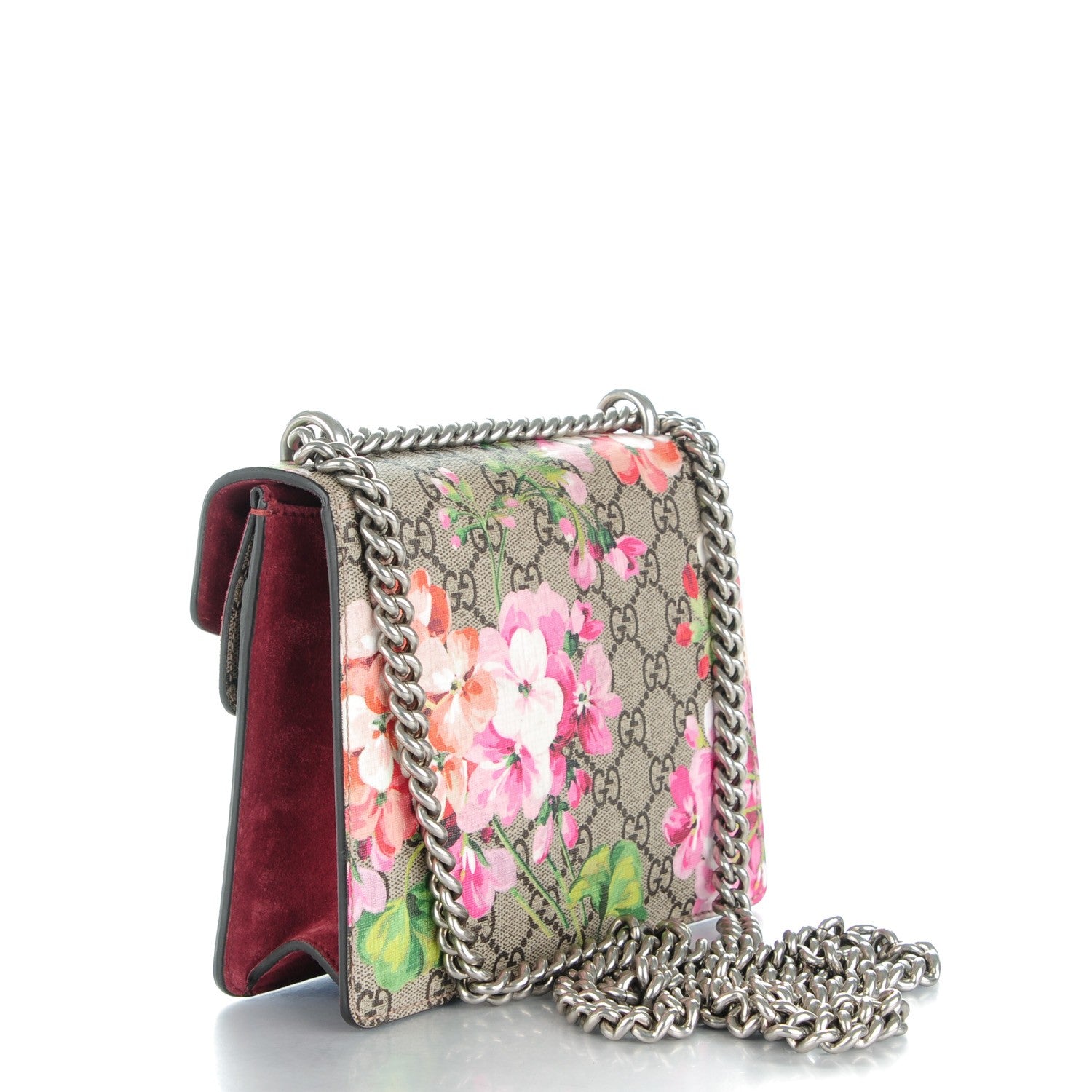 Gucci GG Supreme Monogram Blooms Mini Dionysus Shoulder Bag Beige Multicolor Dry Rose 3 of 7