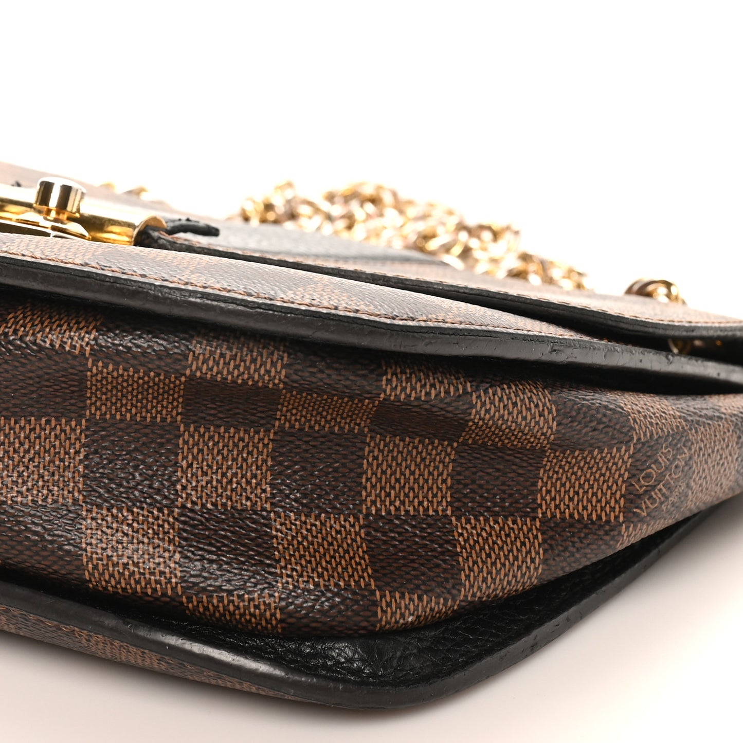 Damier Ebene Cuir Taurillon Wight Black