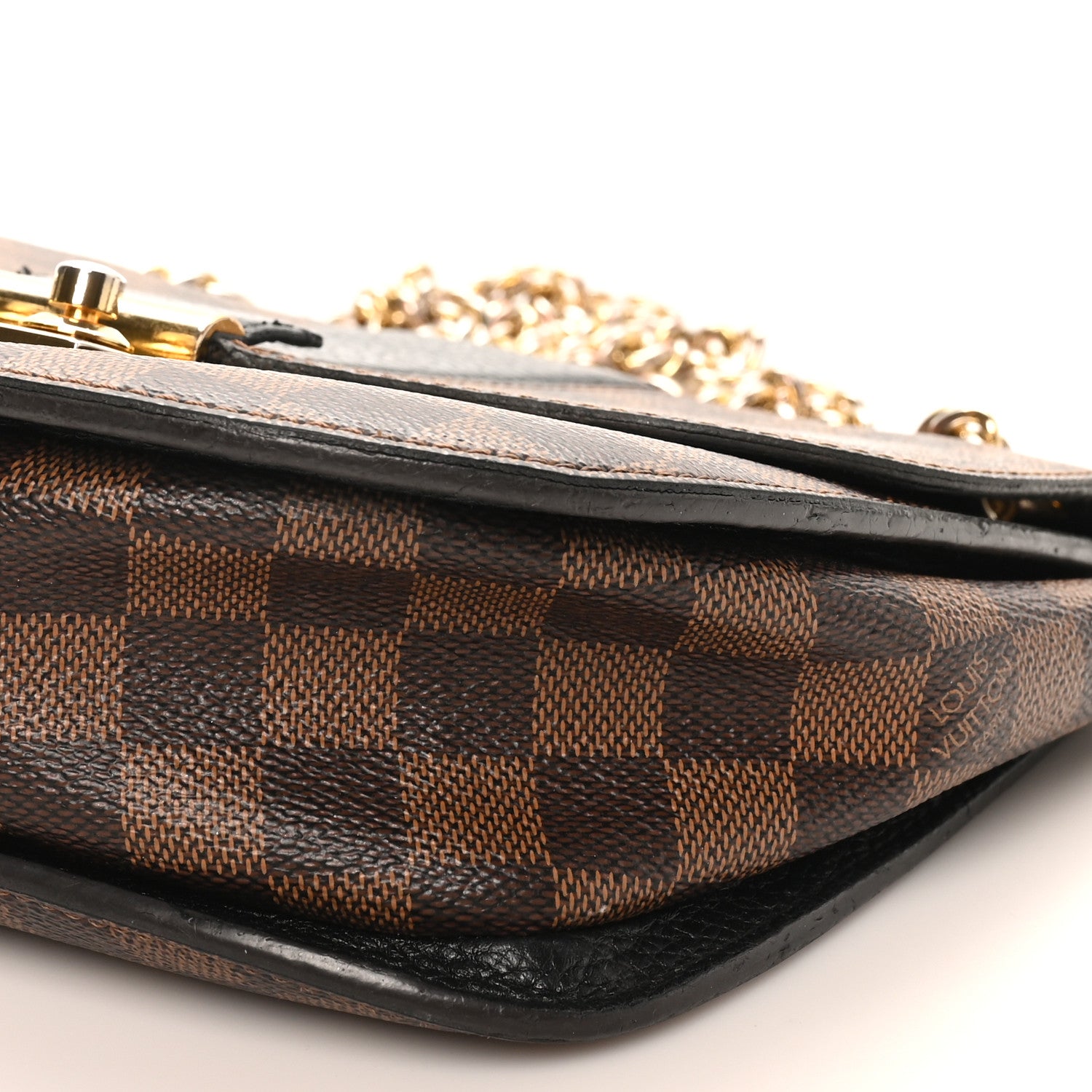 Louis Vuitton Damier Ebene Cuir Taurillon Wight Black 9 of 12