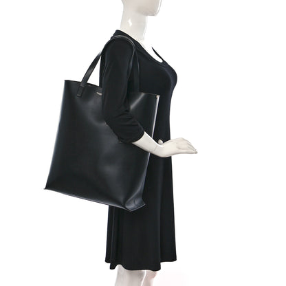 Saint Laurent Calfskin Medium Shopper Tote Black 2 of 13
