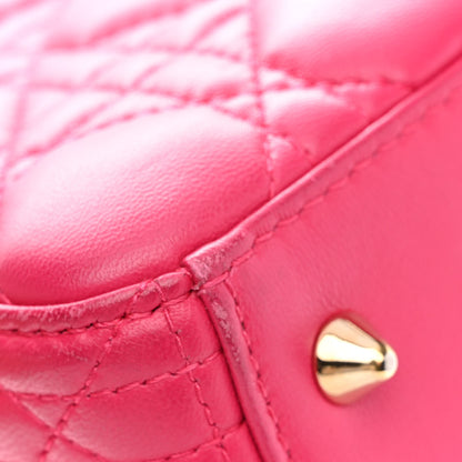 Christian Dior Lambskin Cannage Medium Lady Dior Pink 14 of 16