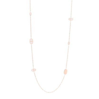 Hermes 18K Rose Gold Diamond Verso Farandole Necklace 1 of 6