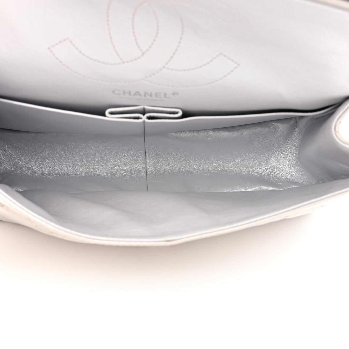 Metallic Lambskin Quilted 2.55 Reissue 226 Flap Silver