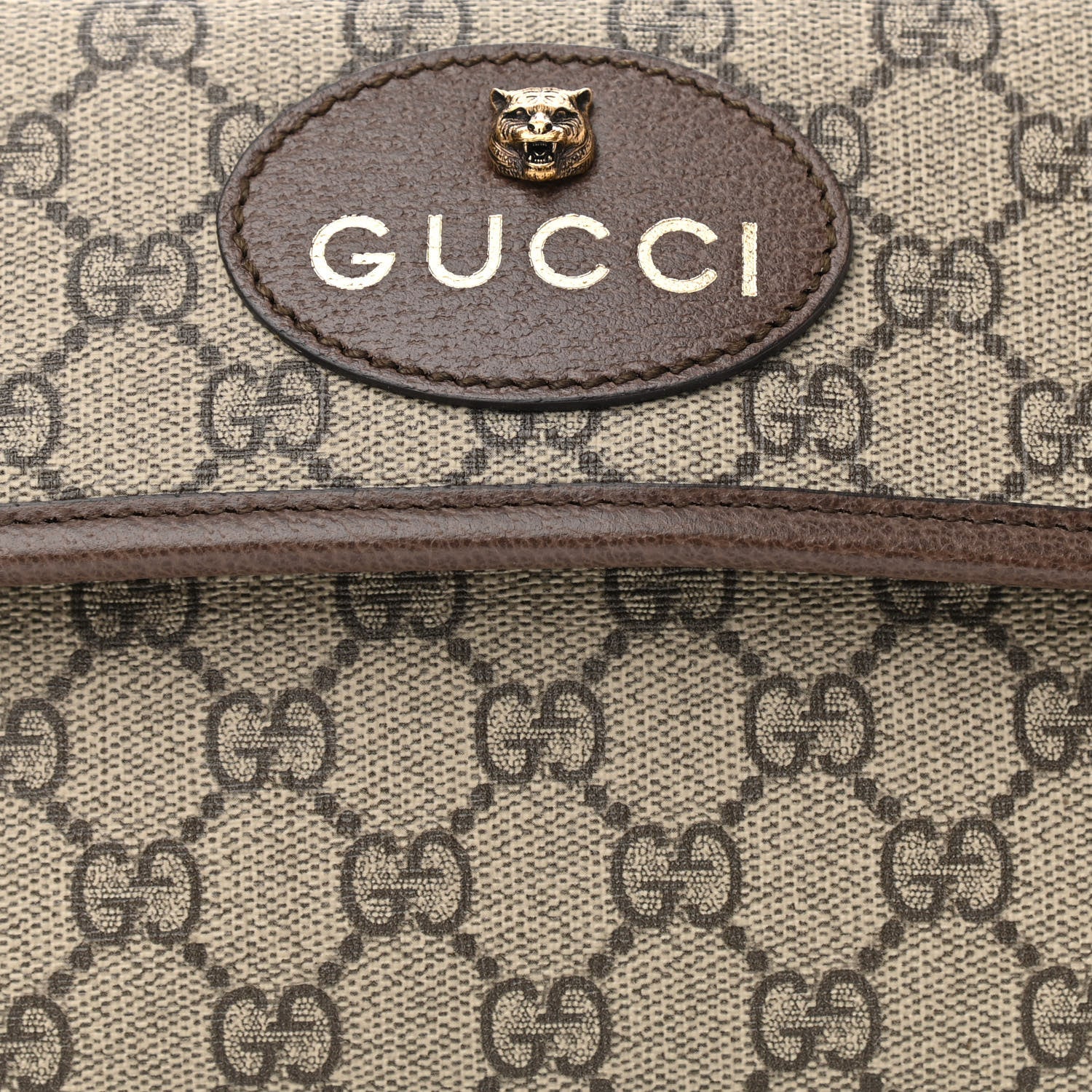 Gucci GG Supreme Monogram Neo Vintage Web Belt Bag Brown 8 of 10