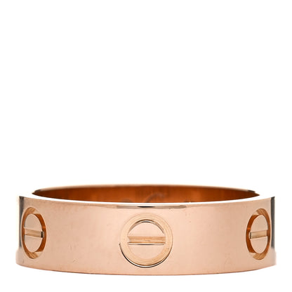 Cartier 18K Pink Gold 5.5mm LOVE Ring 56 7.5 1 of 5