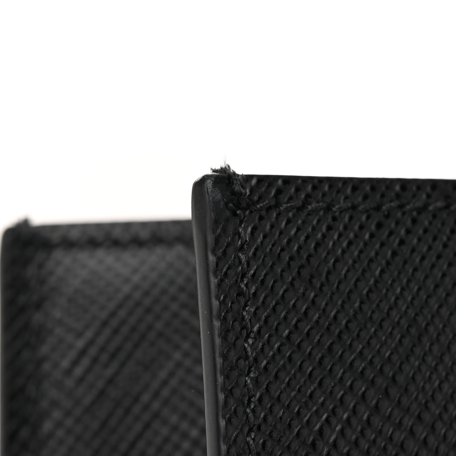 Prada Saffiano Cuir Triangle Logo Embossed Vertical Tote Black 11 of 11