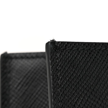 Prada Saffiano Cuir Triangle Logo Embossed Vertical Tote Black 11 of 11