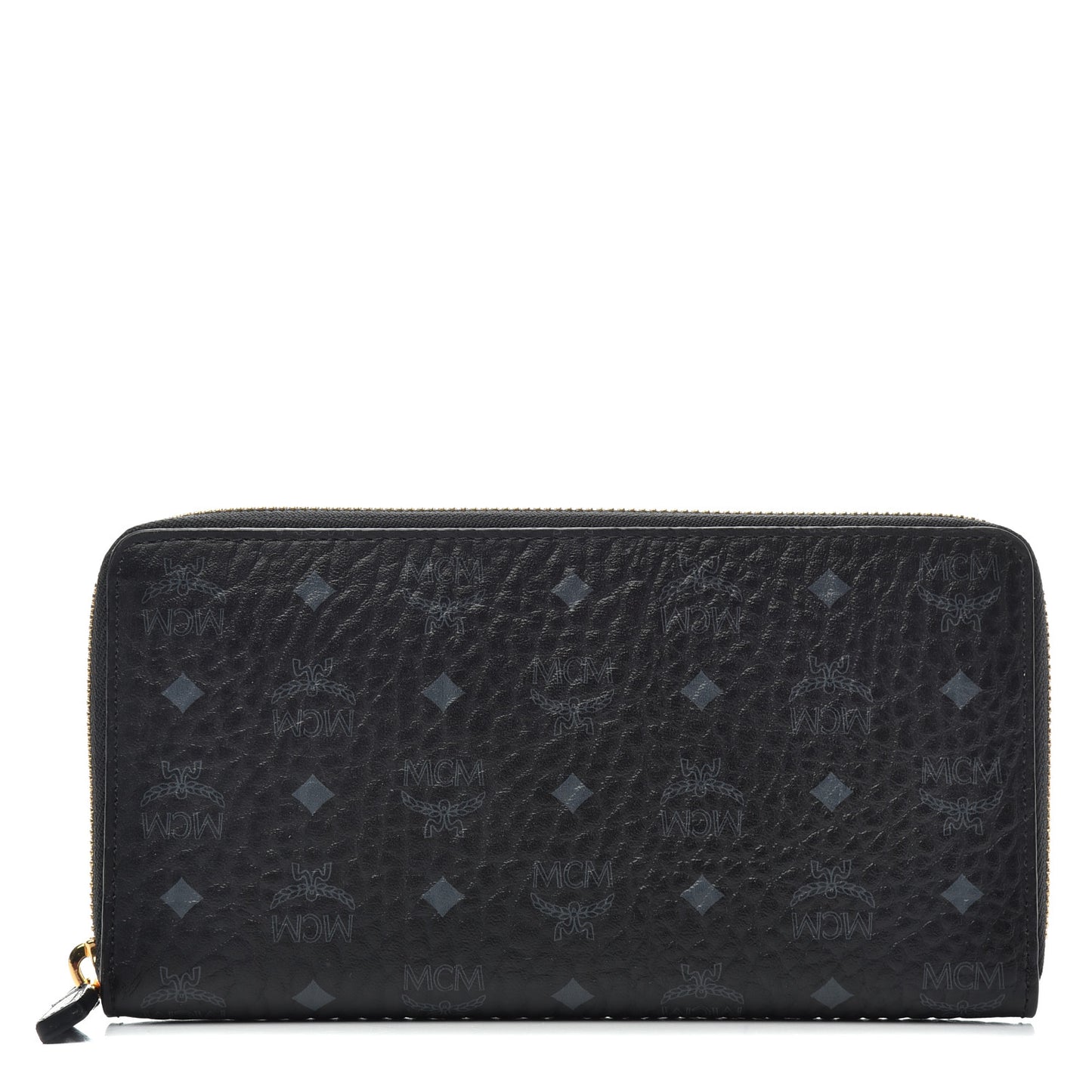 Visetos Large Zip Around Wallet Black