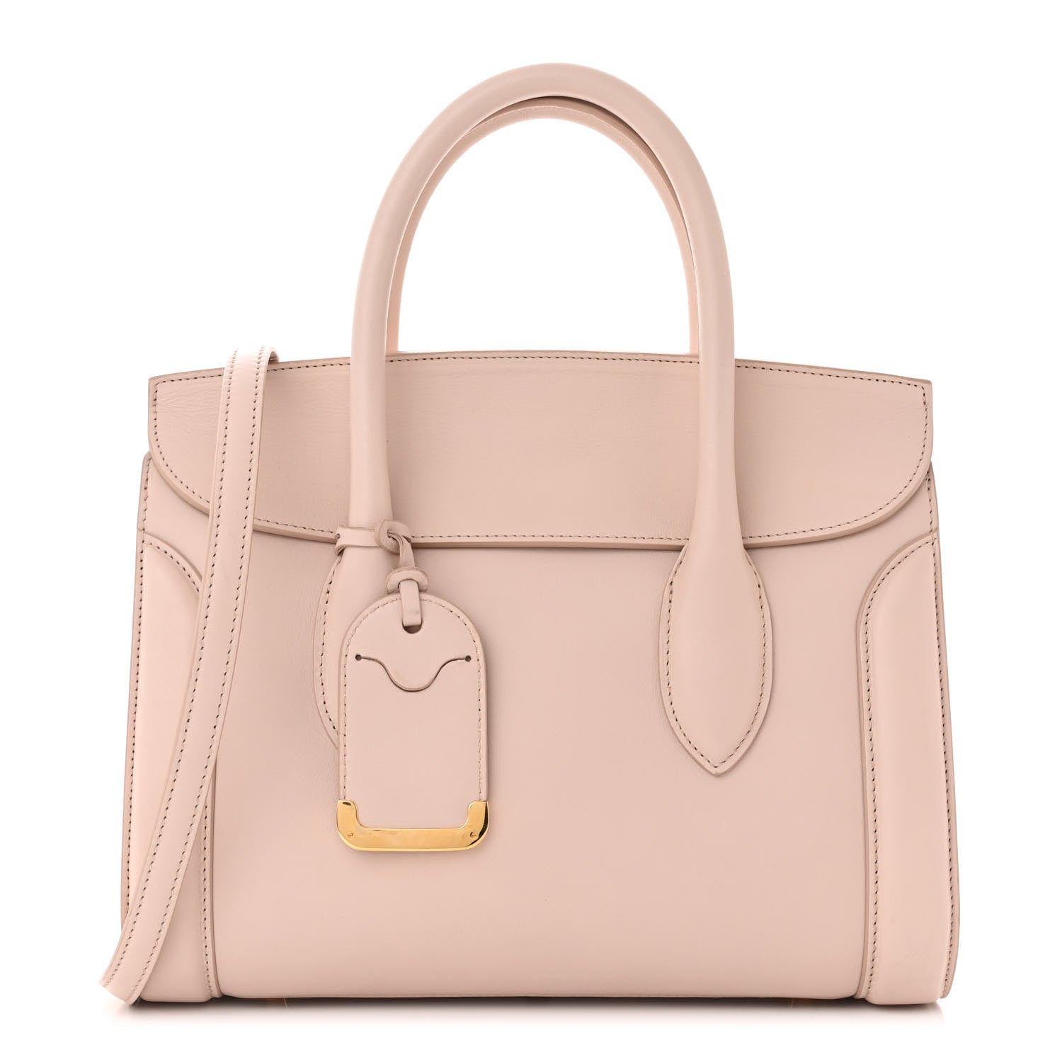 Alexander McQueen Sweet Calfskin Small Heroine 30 Nude 1 of 13