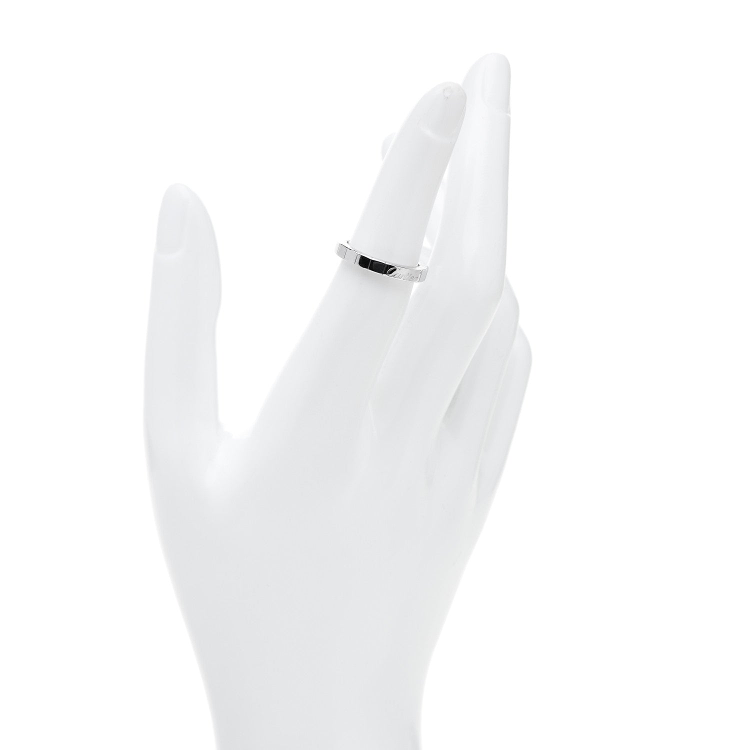 Cartier 18K White Gold Lanieres Ring 50 5.25 2 of 7