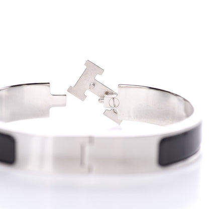 Hermes Enamel Narrow Clic Clac H Bracelet PM Black 2 of 6
