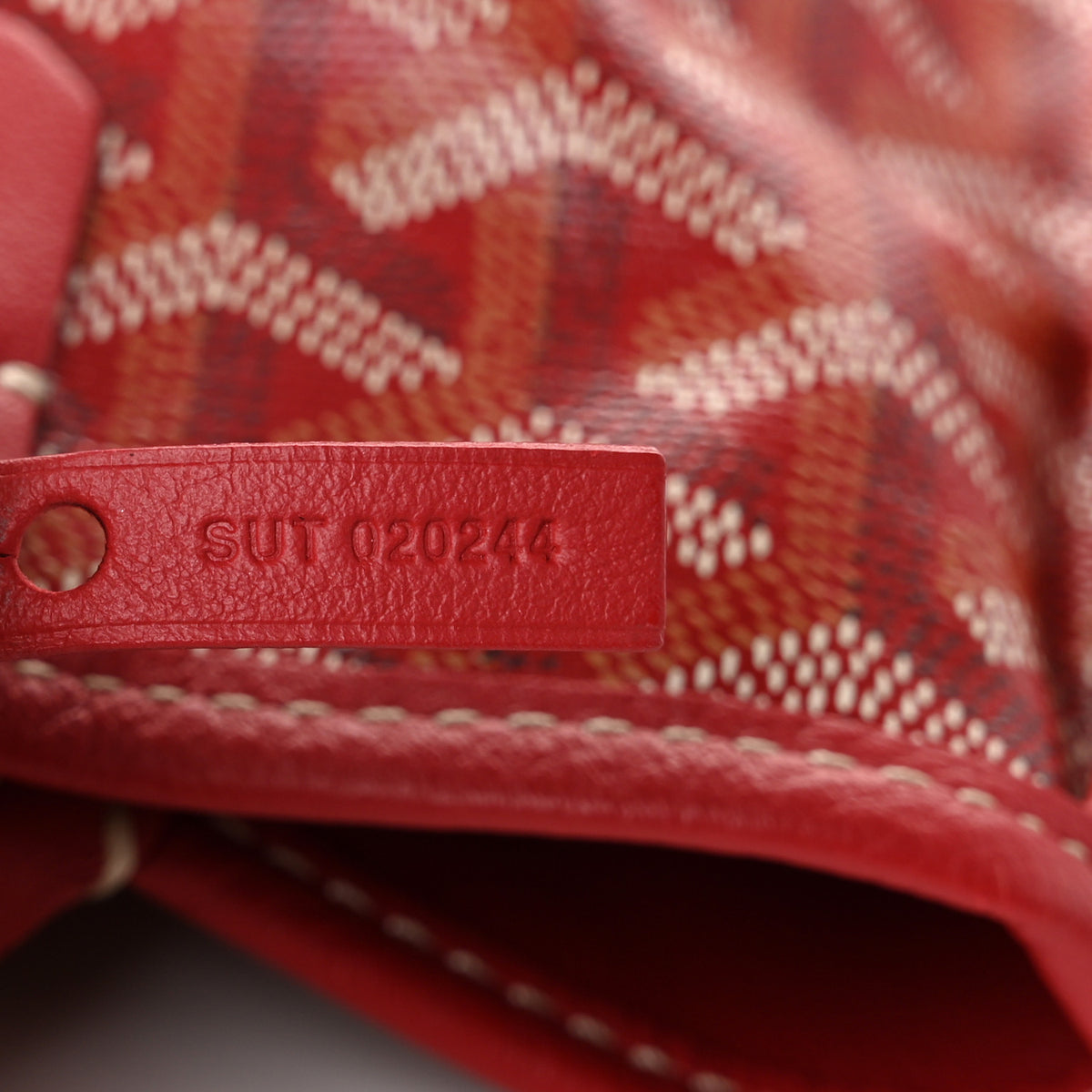 Goyardine Reversible Mini Anjou Red