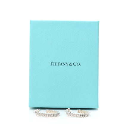 Tiffany Sterling Silver Narrow Somerset Hoop Earrings 5 of 5
