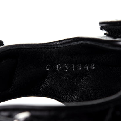 Chanel Lambskin Velcro Dad Sandals 41 Black 10 of 11