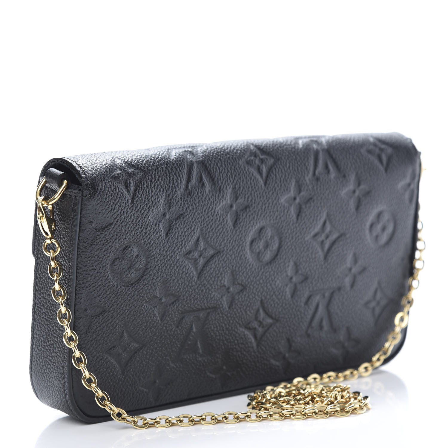 Louis Vuitton Empreinte Pochette Felicie Chain Wallet Black 4 of 14