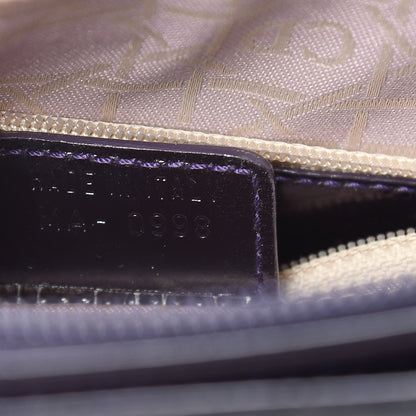 Christian Dior Nylon Cannage Shopper Tote Black Purple 7 of 11