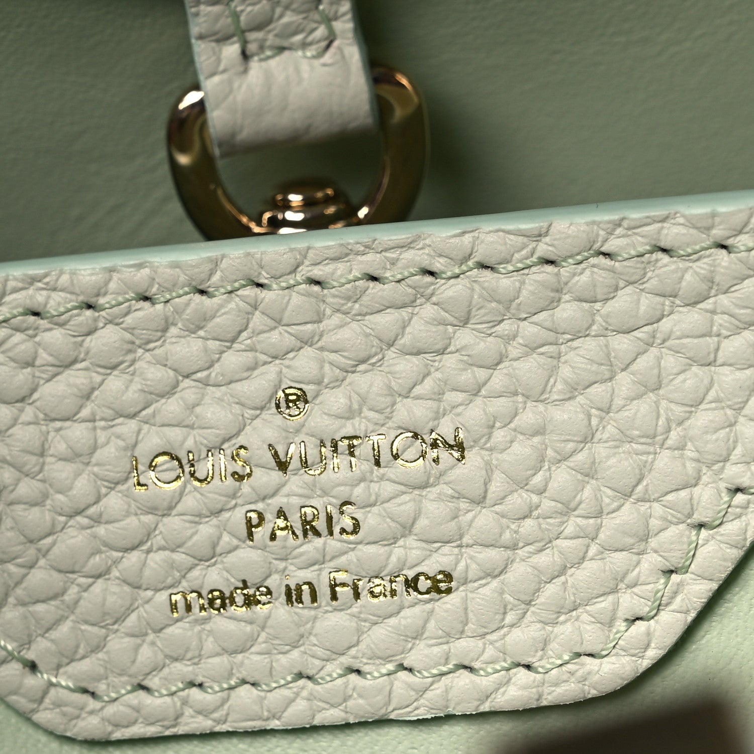 Louis Vuitton Taurillon Monogram Flower Capucines BB Jade 6 of 12