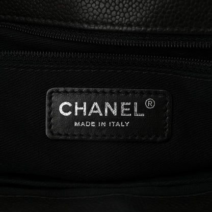 Chanel Caviar Quilted Large Now and Forever Flap Black 6 of 10