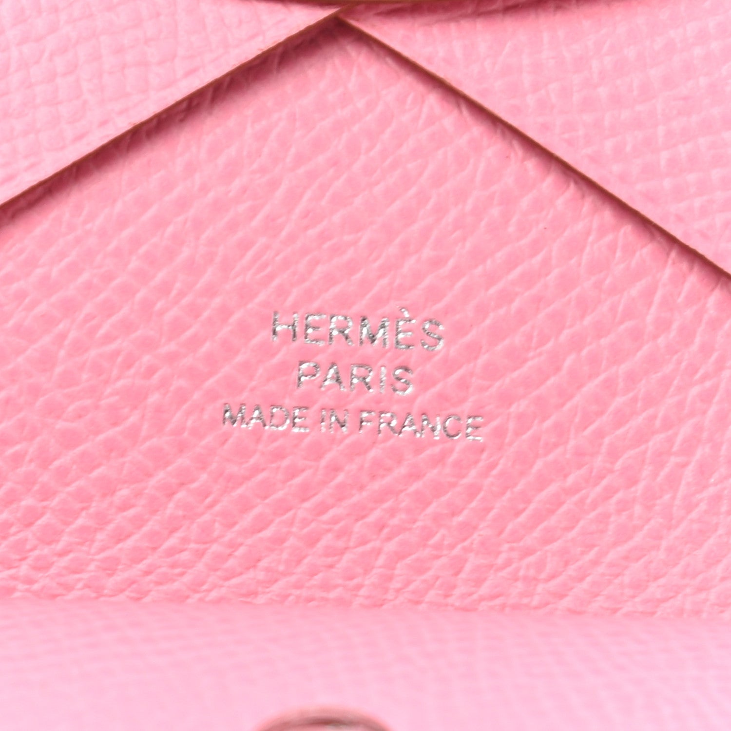 Hermes Epsom Calvi Duo Card Case Rose Confetti 6 of 8
