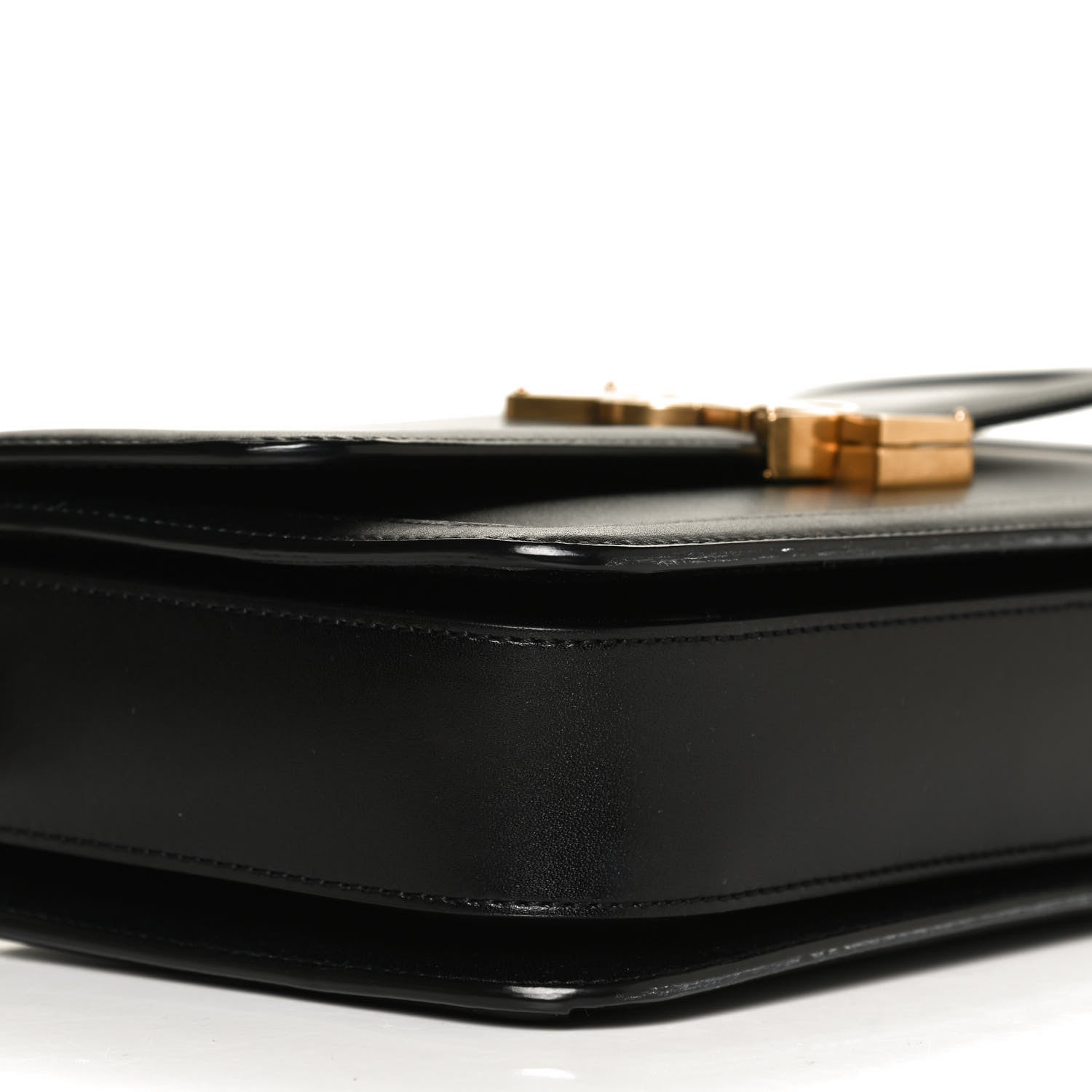 Saint Laurent Box Calfskin Monogram Medium Solferino Satchel Black 10 of 11