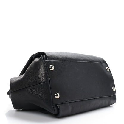 Chanel Caviar CC Tuck Medium Tote Black 4 of 9