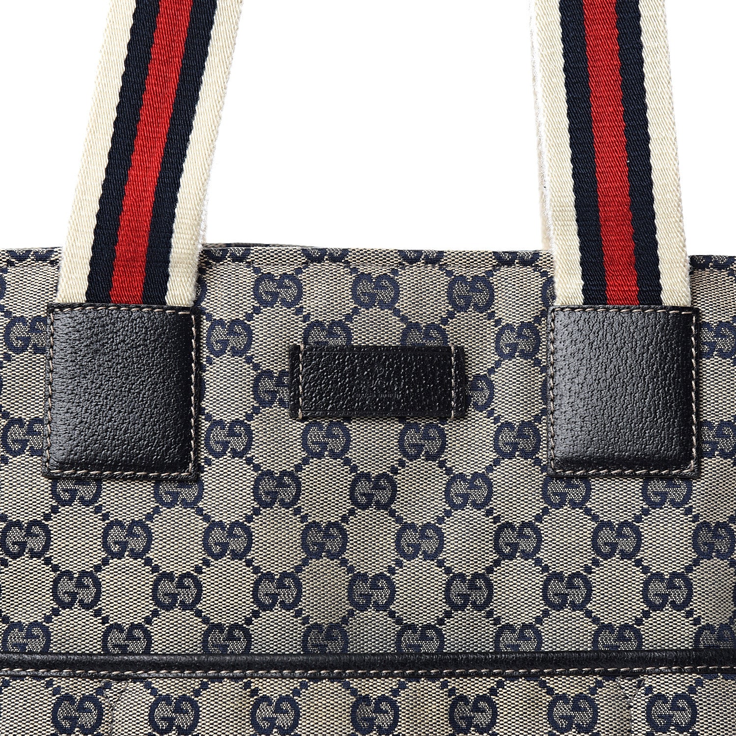 Gucci Monogram Web Large Diaper Tote Navy 13 of 13
