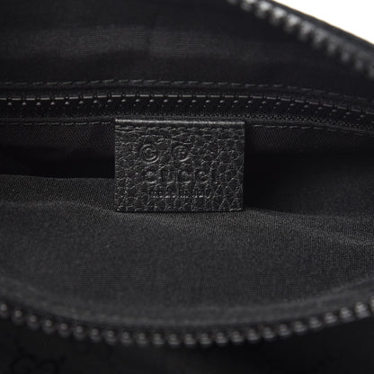 Gucci Nylon Monogram Mini Flat Messenger Bag Black 6 of 8