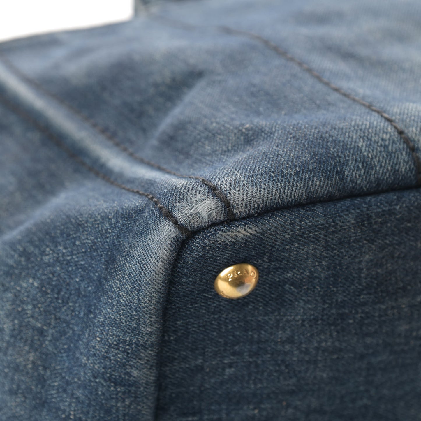 Denim Logo Tote Avio