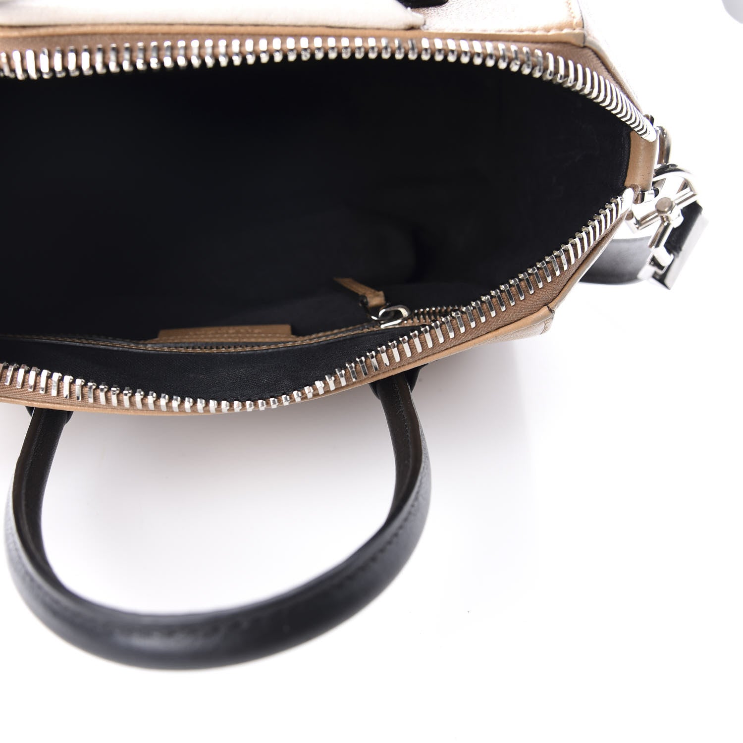 Givenchy Sugar Goatskin Small Tri-Color Antigona Beige Black Brown 6 of 10