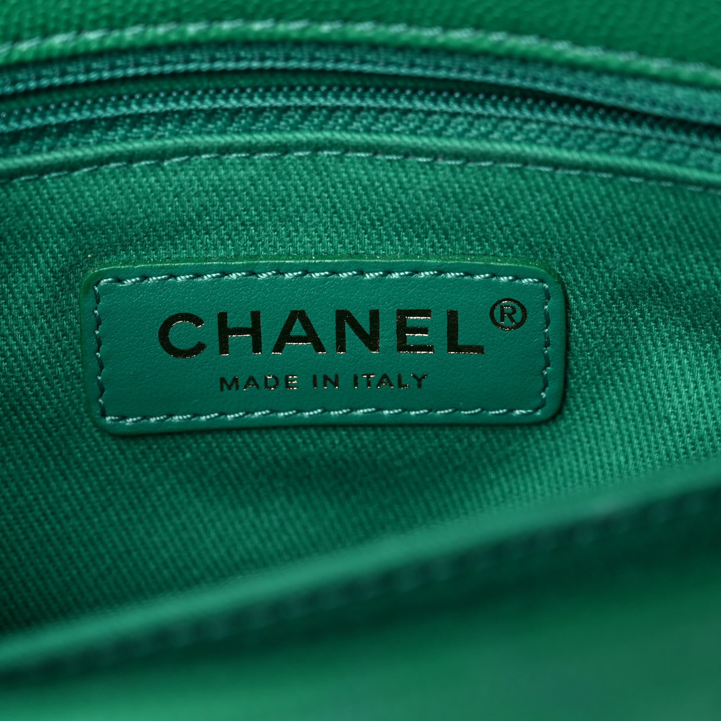 Caviar Quilted Mini Coco Handle Flap Green