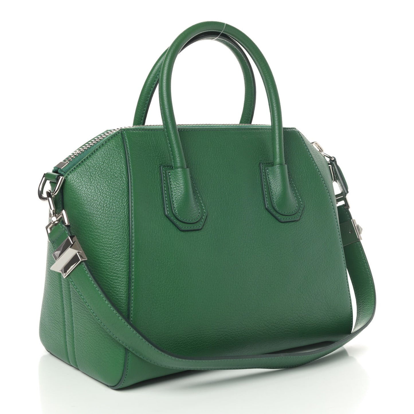 Sugar Goatskin Small Antigona Emerald