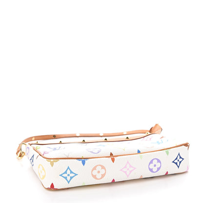Louis Vuitton Monogram Multicolor Pochette Accessories White 3 of 10