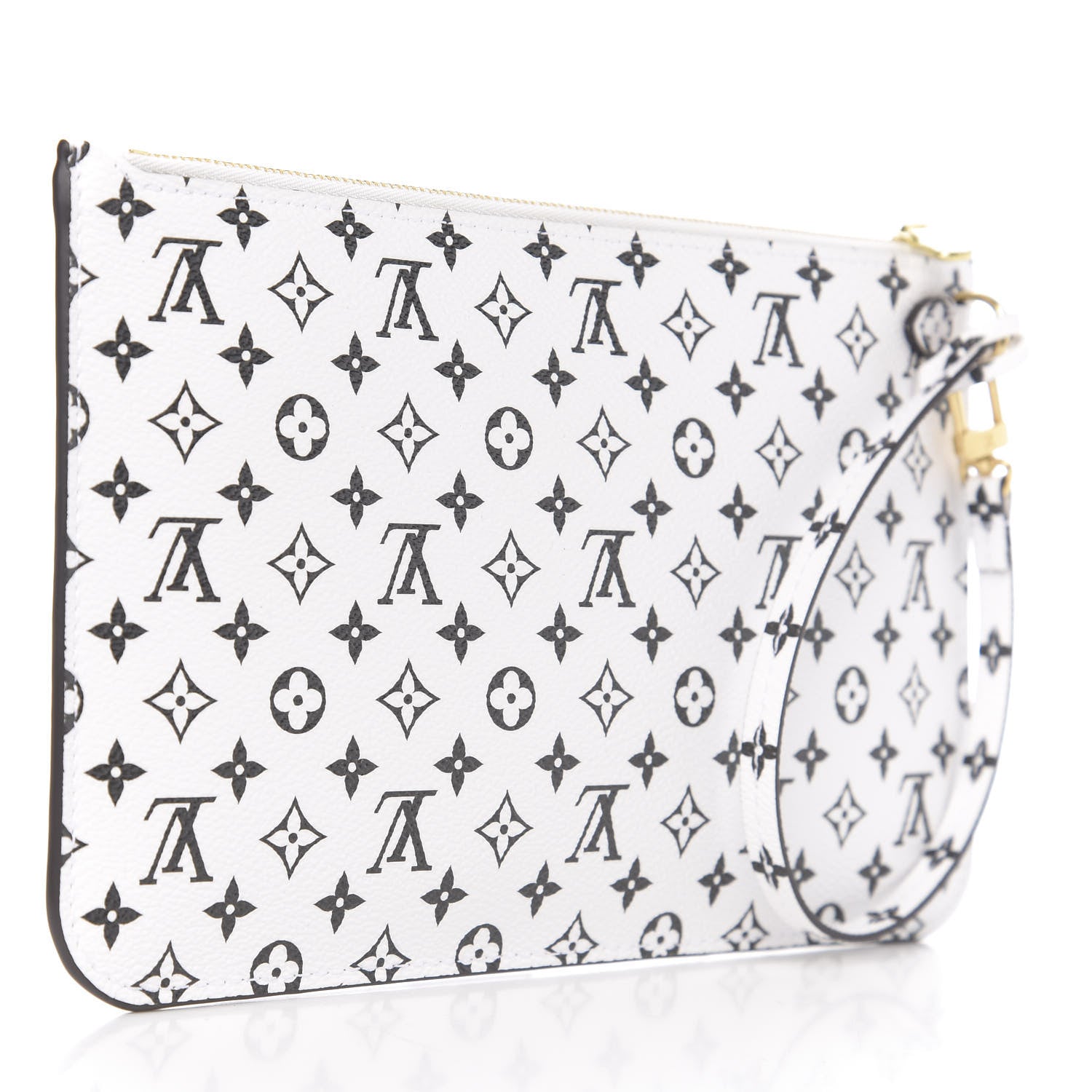 Louis Vuitton Monogram Giant Neverfull MM GM Pochette White 2 of 6