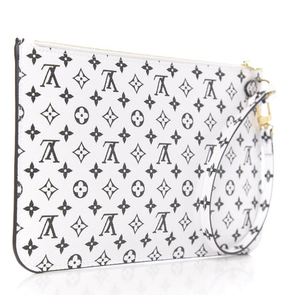 Louis Vuitton Monogram Giant Neverfull MM GM Pochette White 2 of 6