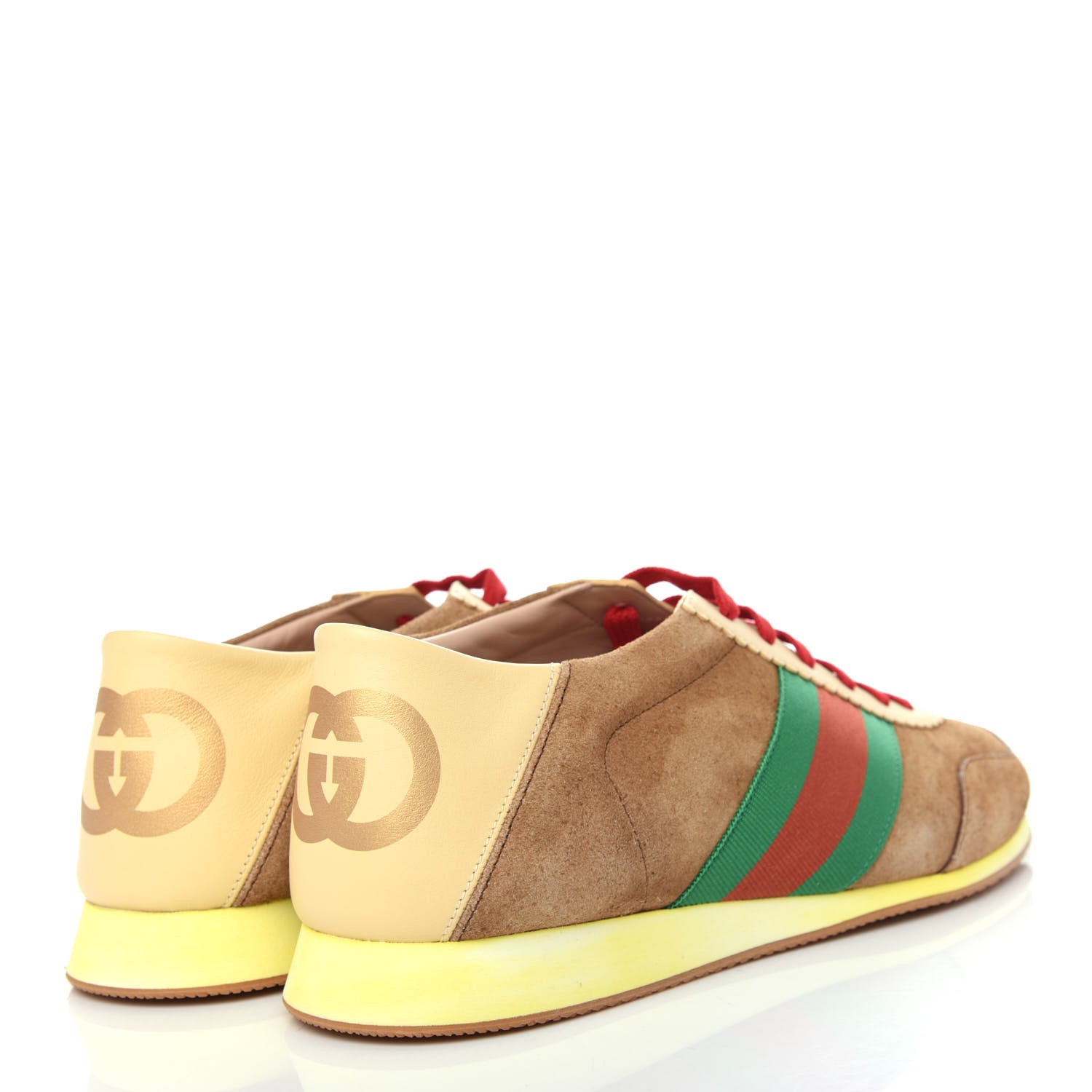 Gucci Suede Web Mens Rocket Sneakers 11 Nocciola Burro 4 of 11