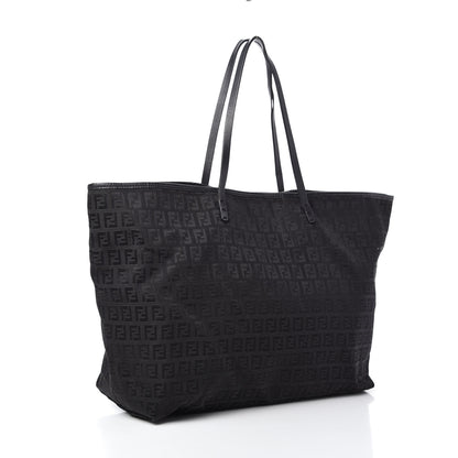 Fendi Zucchino Shopping Tote Black 3 of 9