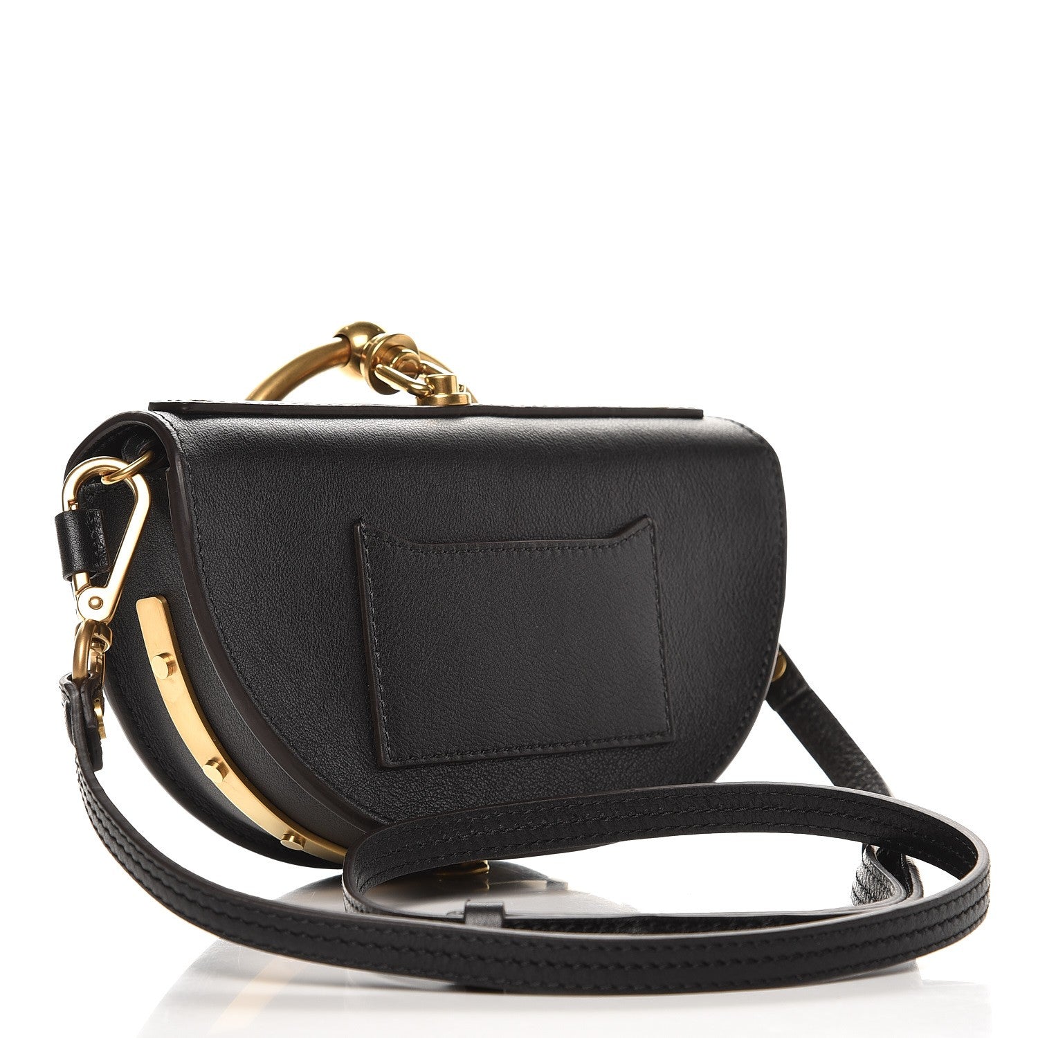 Chloe Calfskin Small Nile Bracelet Minaudiere Bag Black 4 of 8